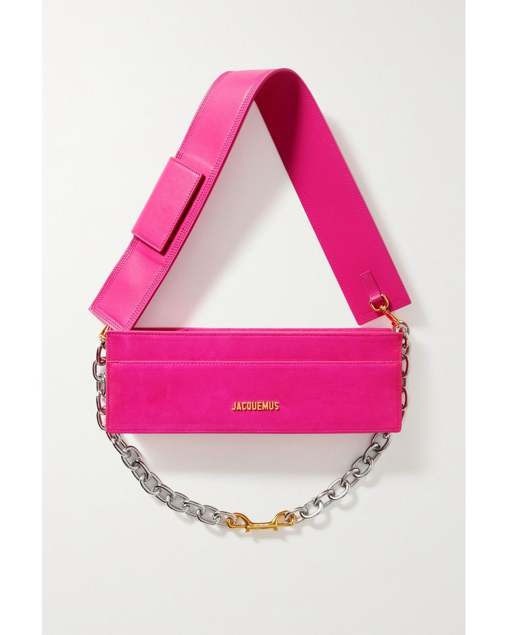 Jacquemus Le Ciuciu Leather And Suede Shoulder Bag in Pink | Lyst Canada