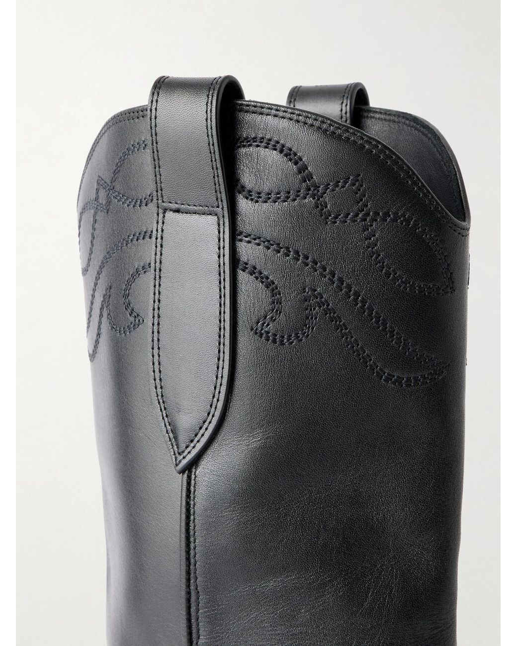 Nili Lotan Black Towns Leather Boots