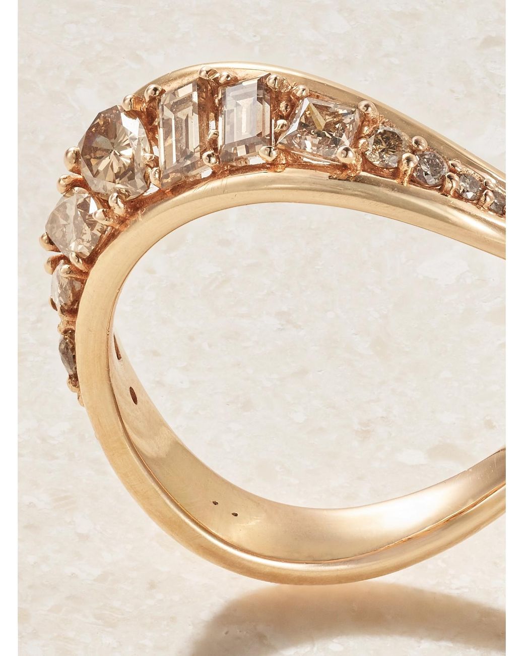 Fernando Jorge Natural Stream Wave 18-Karat Diamond Ring