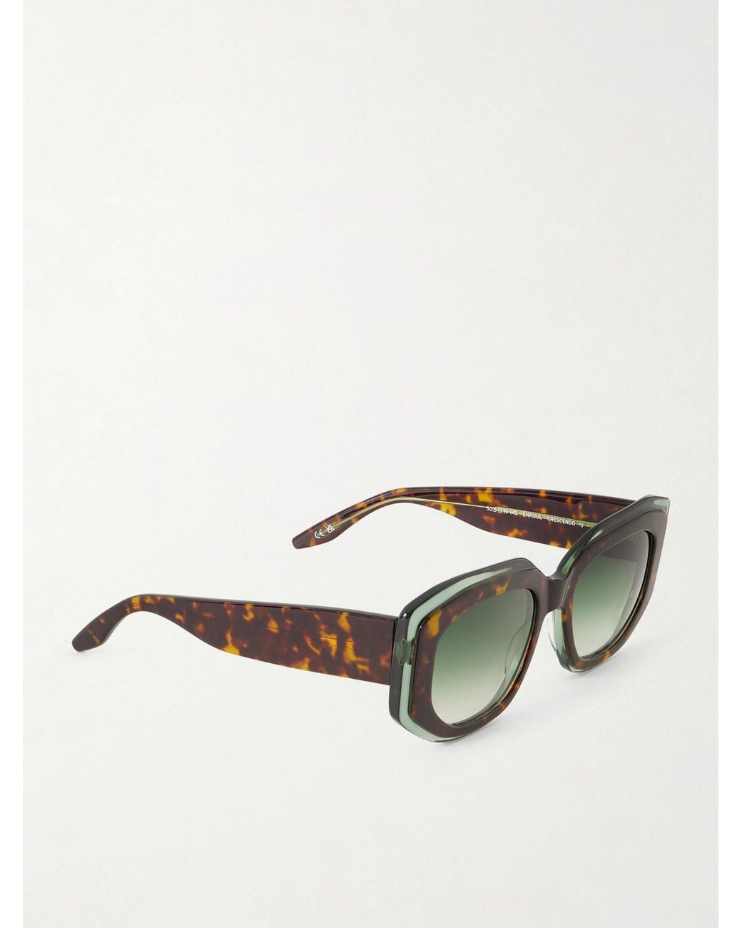 Barton Perreira Multicolor Crescendo Square-Frame Acetate Sunglasses