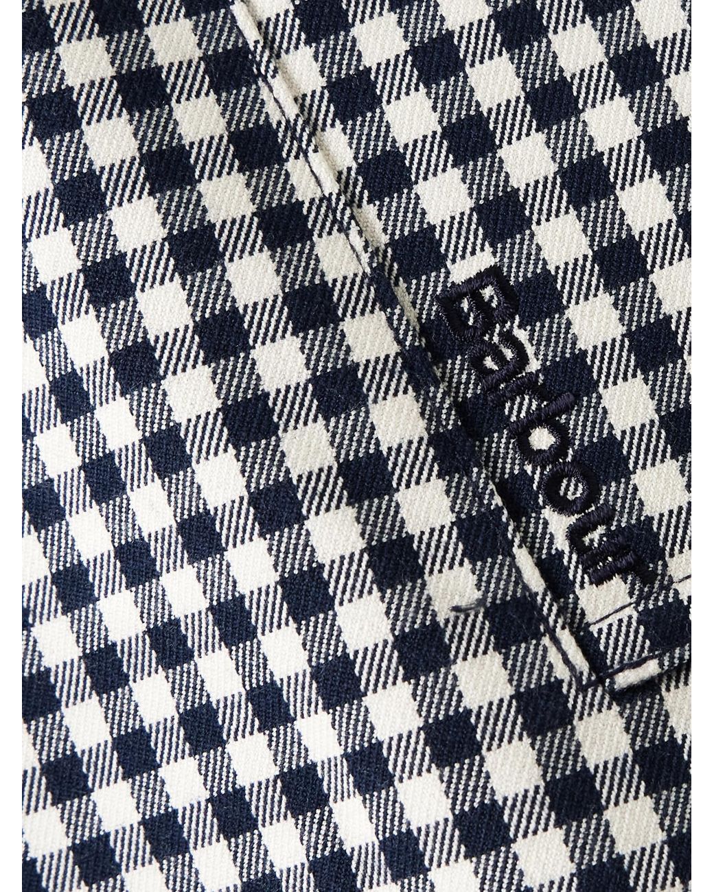 Barbour Blue Bronwyn Gingham Twill Jacket