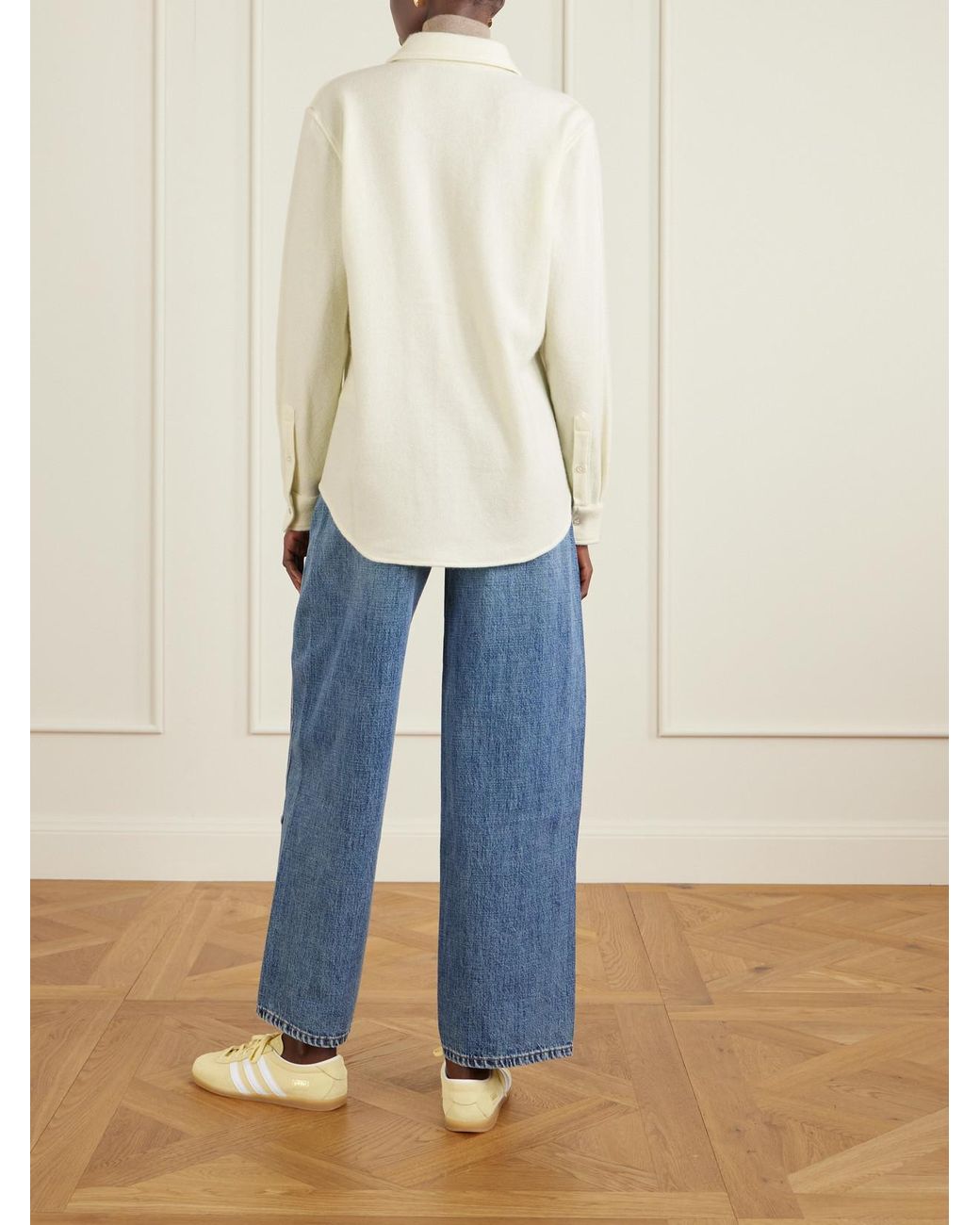 God's True Cashmere Natural Cashmere Shirt
