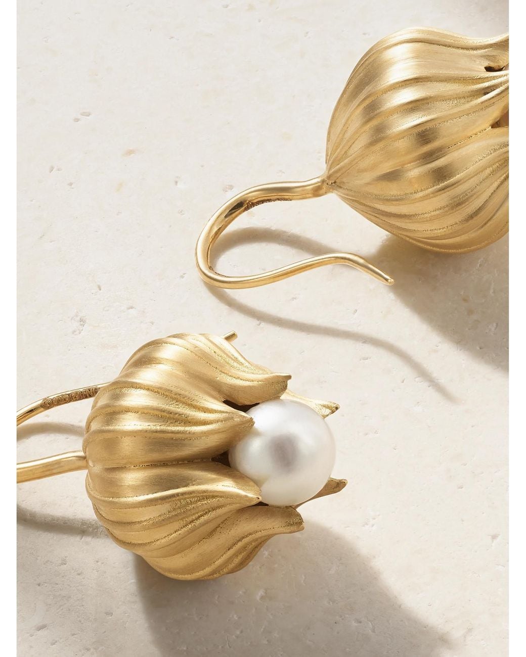 Irene Neuwirth Natural Lily Of The Valley 18-Karat Pearl Earrings