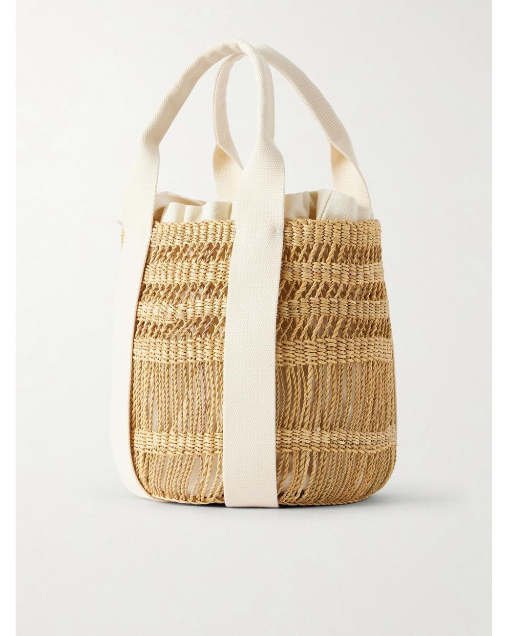 Muuñ Natural Mixy Raffia Bucket Bag
