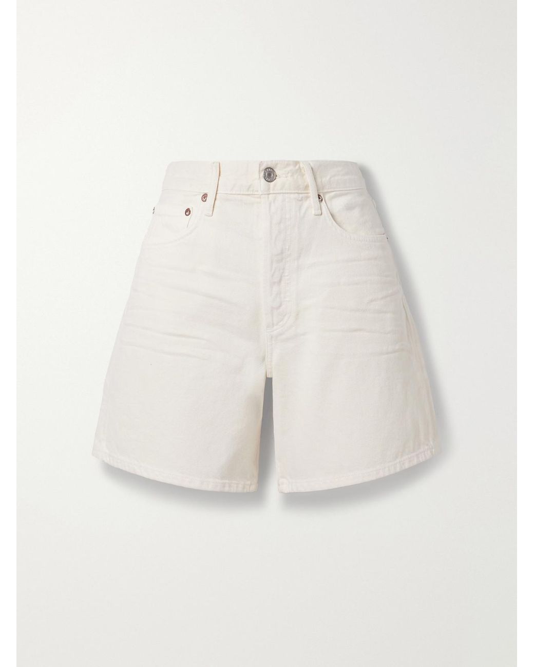 Agolde Natural Dame Denim Shorts