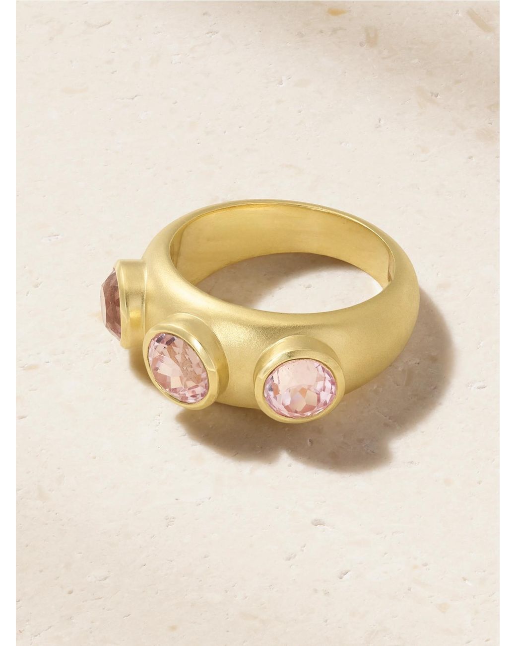 Irene Neuwirth Natural 18-Karat And Kunzite Ring