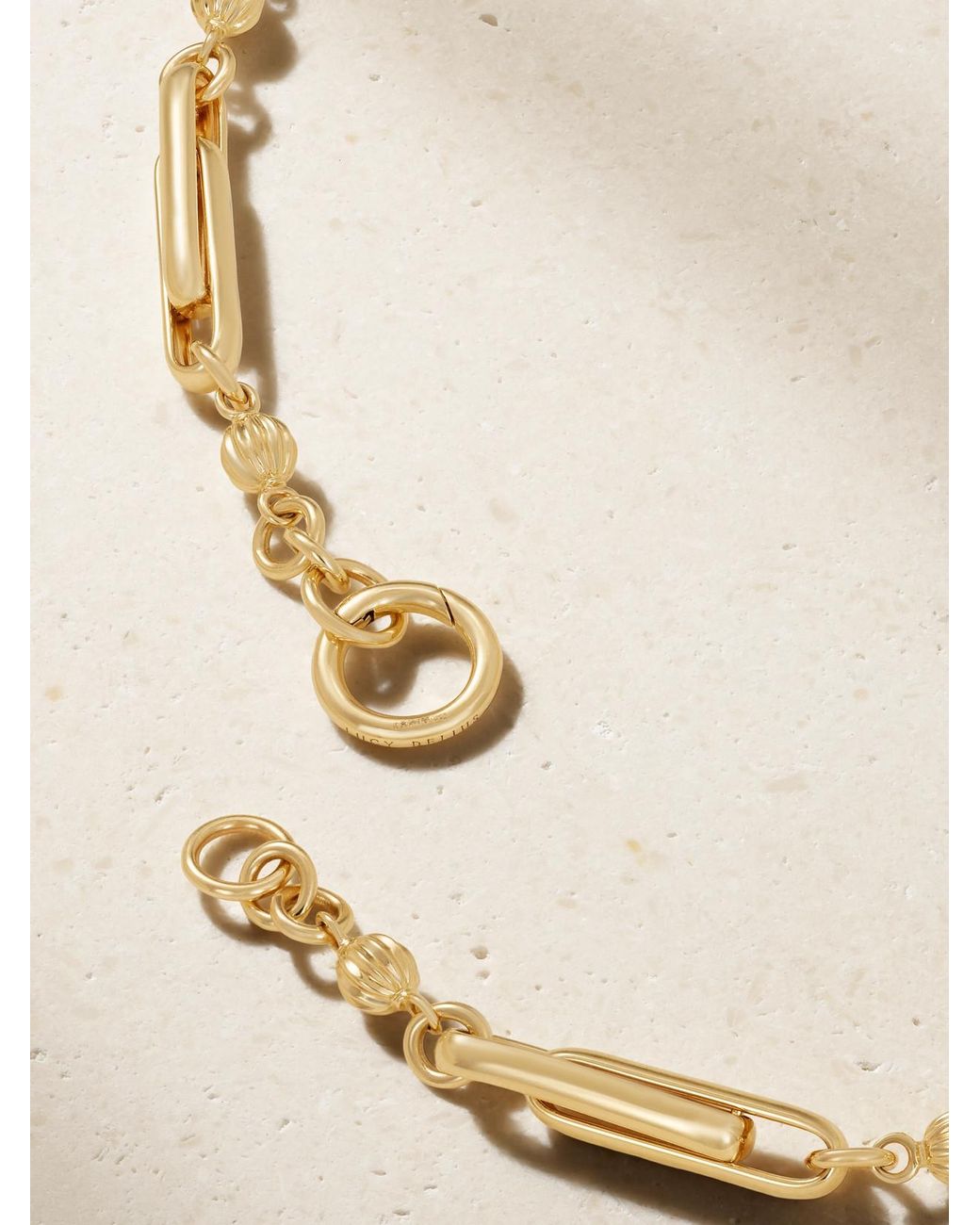 Lucy Delius Natural Stirrup 14-Karat Necklace