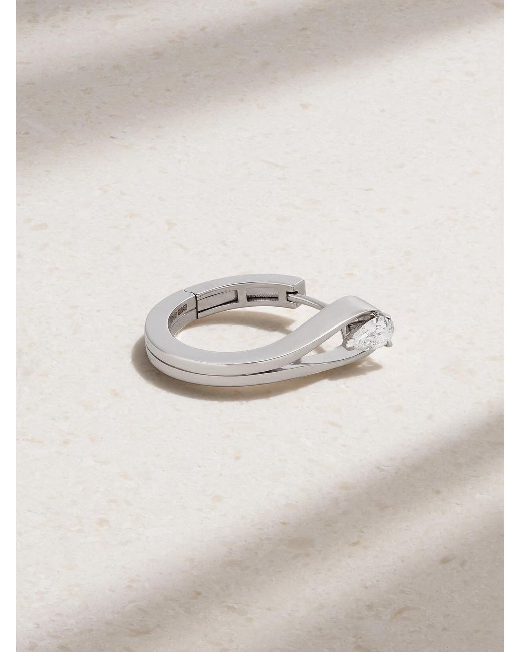 Repossi Metallic Serti Inversé 18-Karat Diamond Single Earring