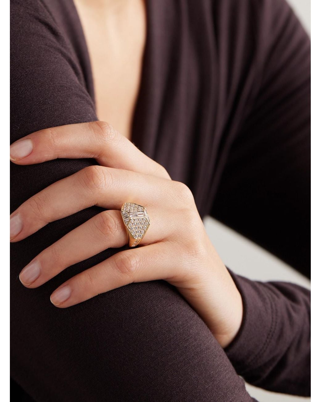 Anita Ko Natural Hive 18-Karat Diamond Ring