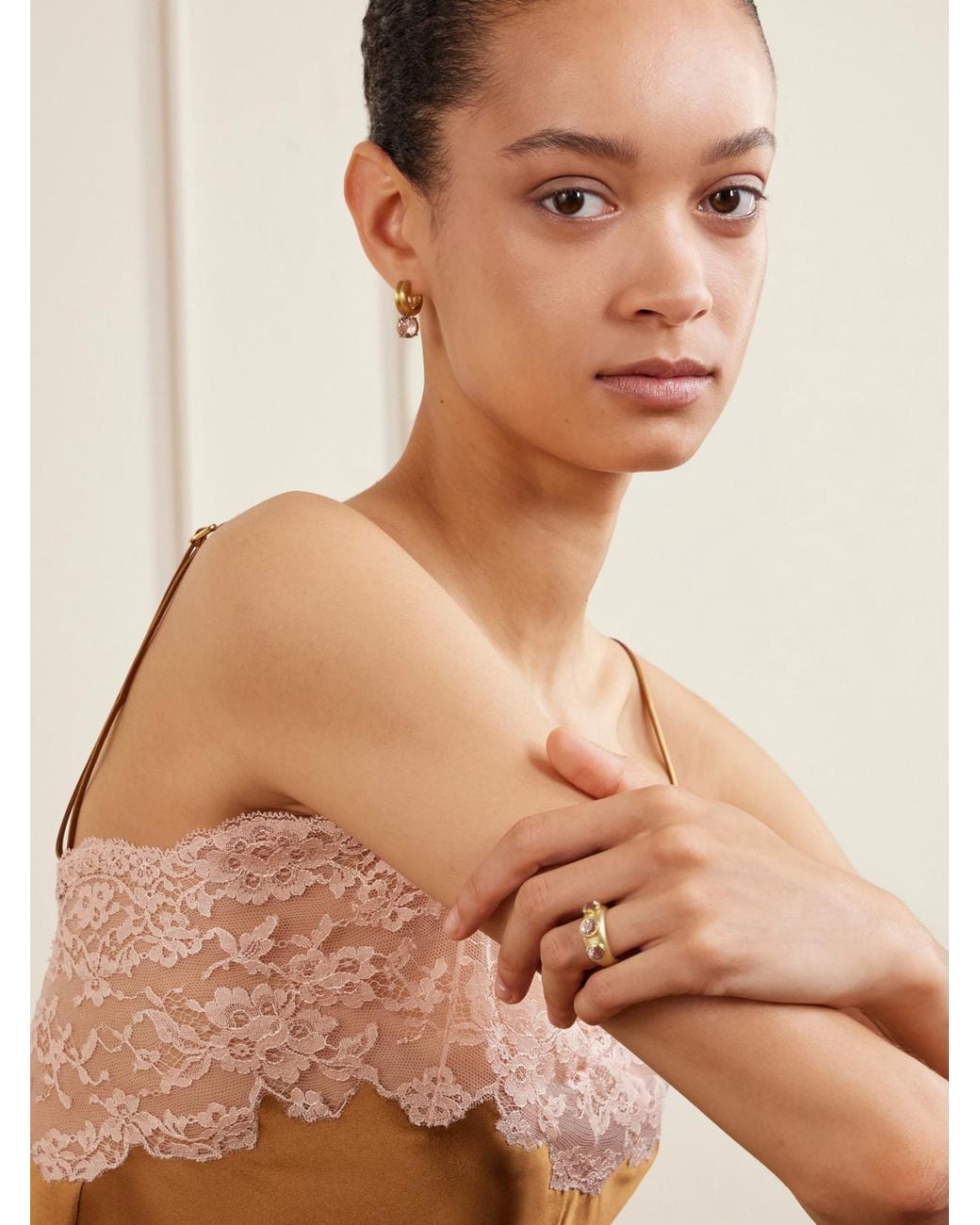 Irene Neuwirth Natural 18-Karat And Kunzite Ring