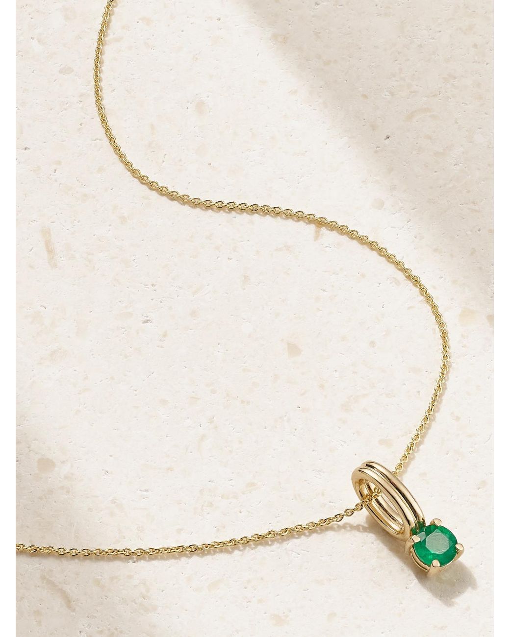 STONE AND STRAND Natural Beekman Birthstone 14-Karat Multi-Stone Necklace