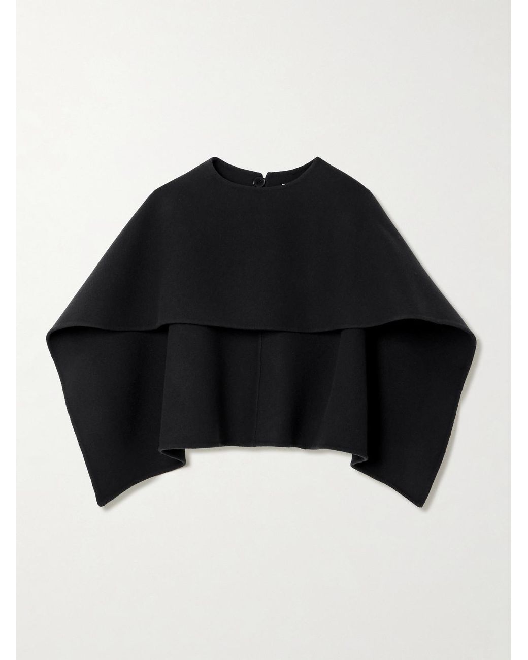 Calvin Klein Black Taylor Wool And Cashmere-Blend Cape