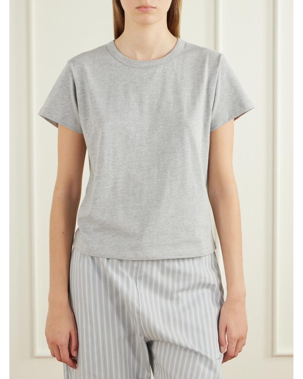 Leset Gray Margo Cotton-Jersey T-Shirt