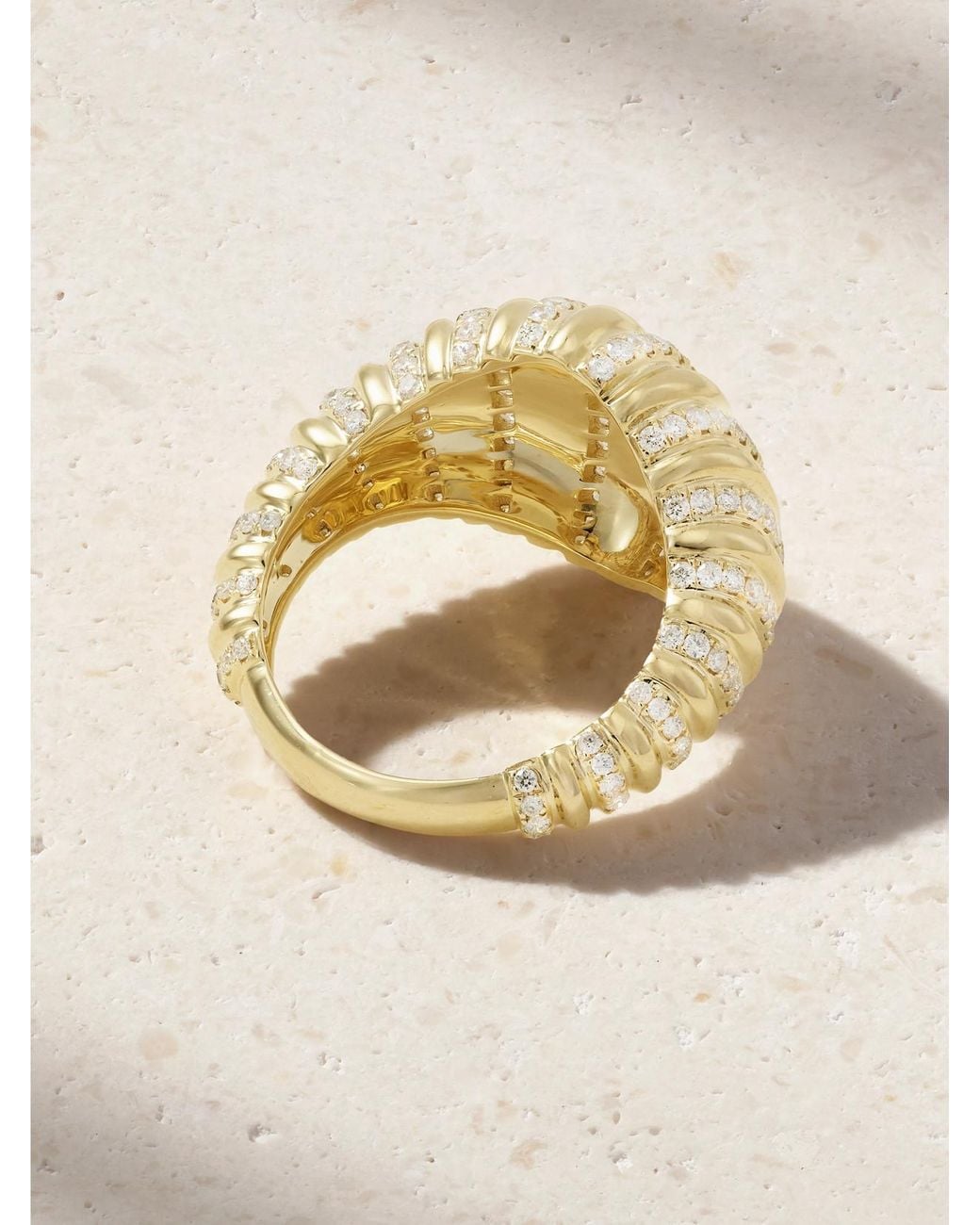 Yvonne Léon Natural Berlingot 9-Karat Diamond Ring
