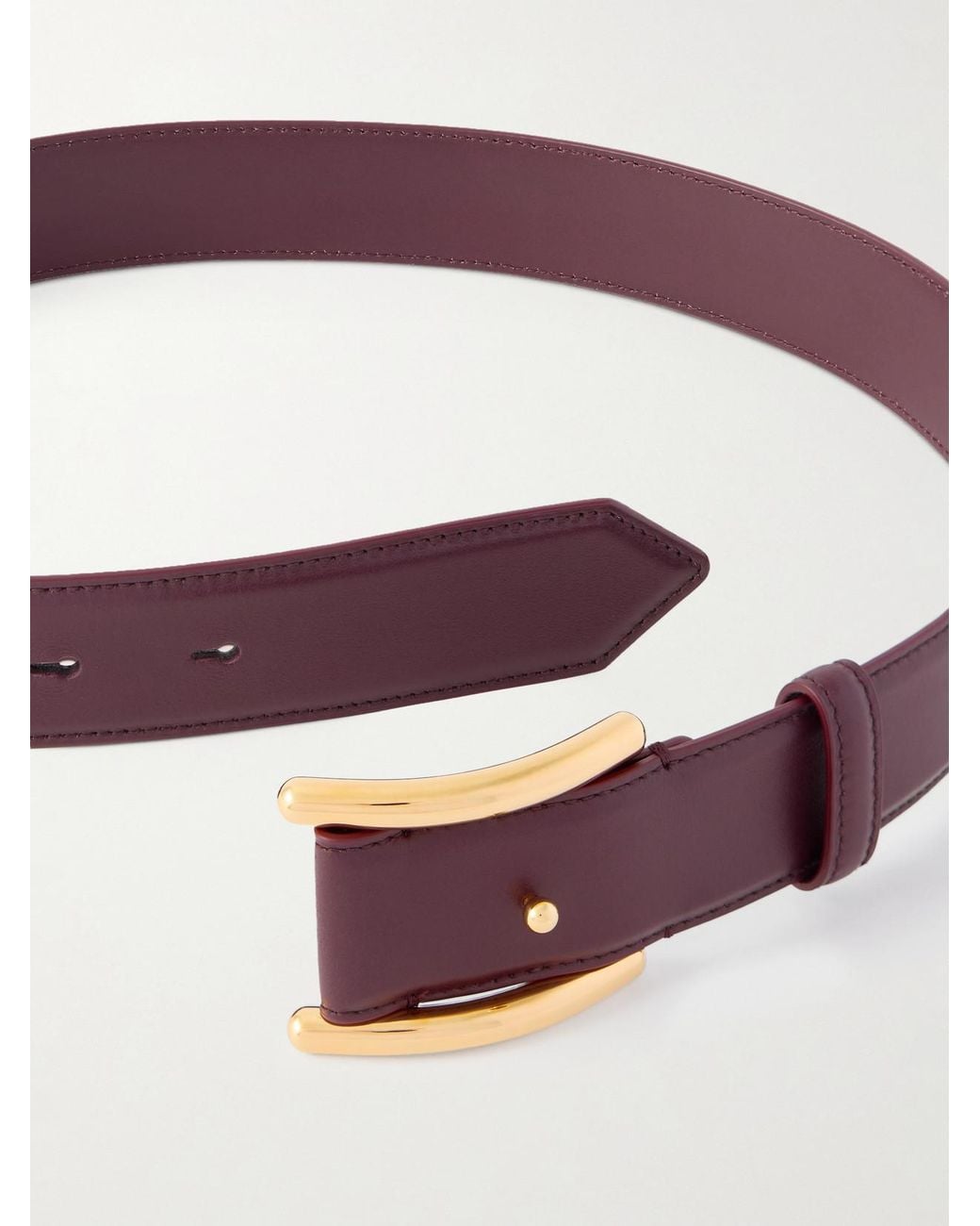 Alaïa Brown Embellished Leather Belt