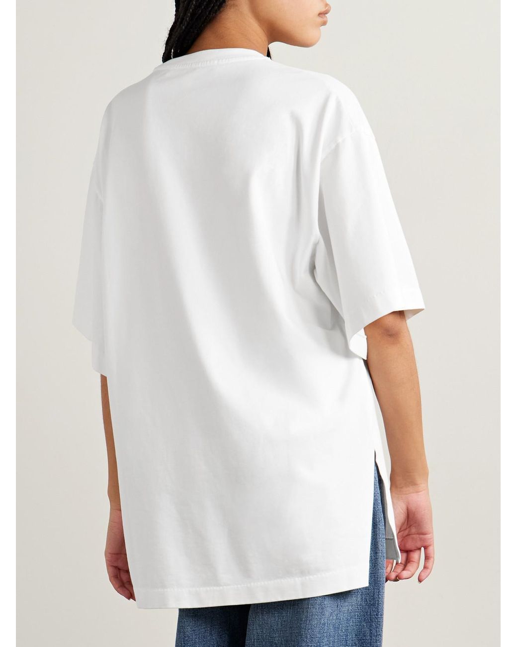 RÙADH White The Holt Oversized Organic Cotton-Jersey T-Shirt