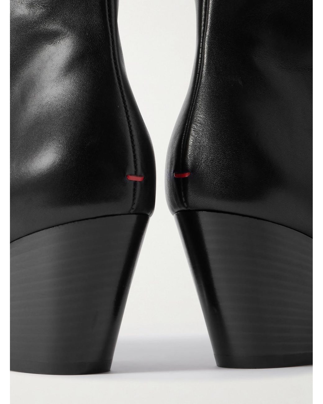 Aeyde Black Hedvig Leather Ankle Boots