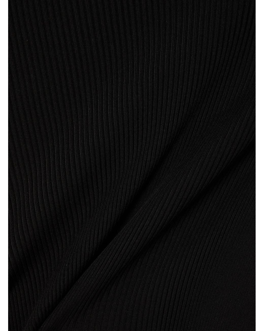 Saint Laurent Black Silk Lace Mini Dress