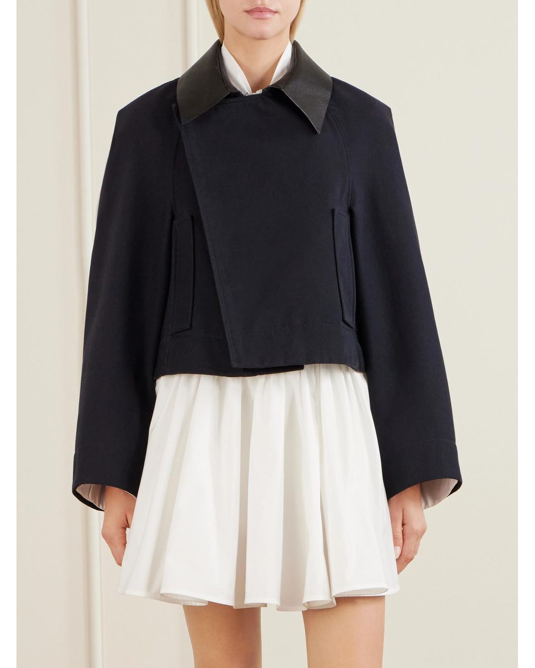 Givenchy Blue Cotton And Wool-Blend Gabardine Jacket