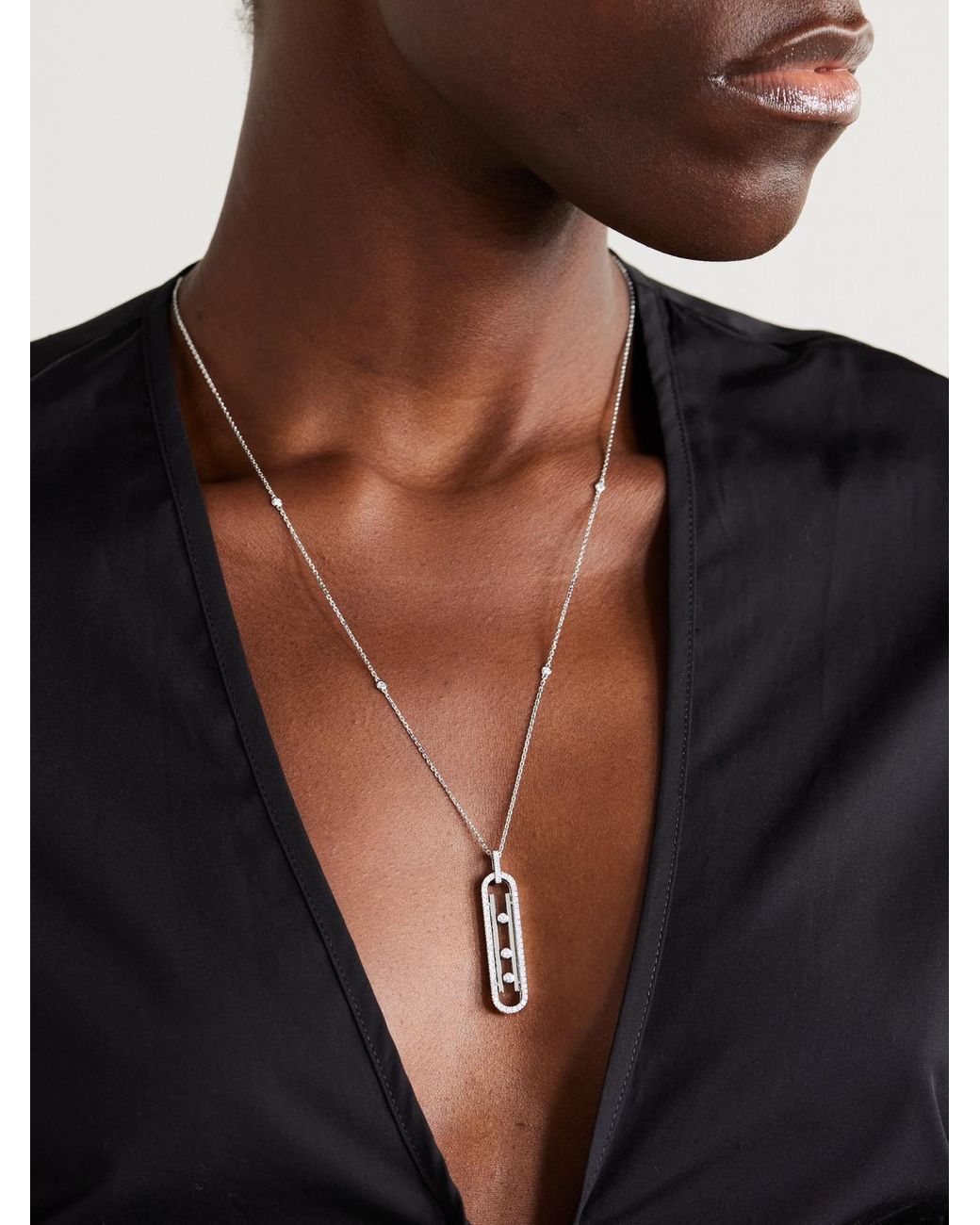 Messika Natural Move 10Th 18-Karat Diamond Necklace