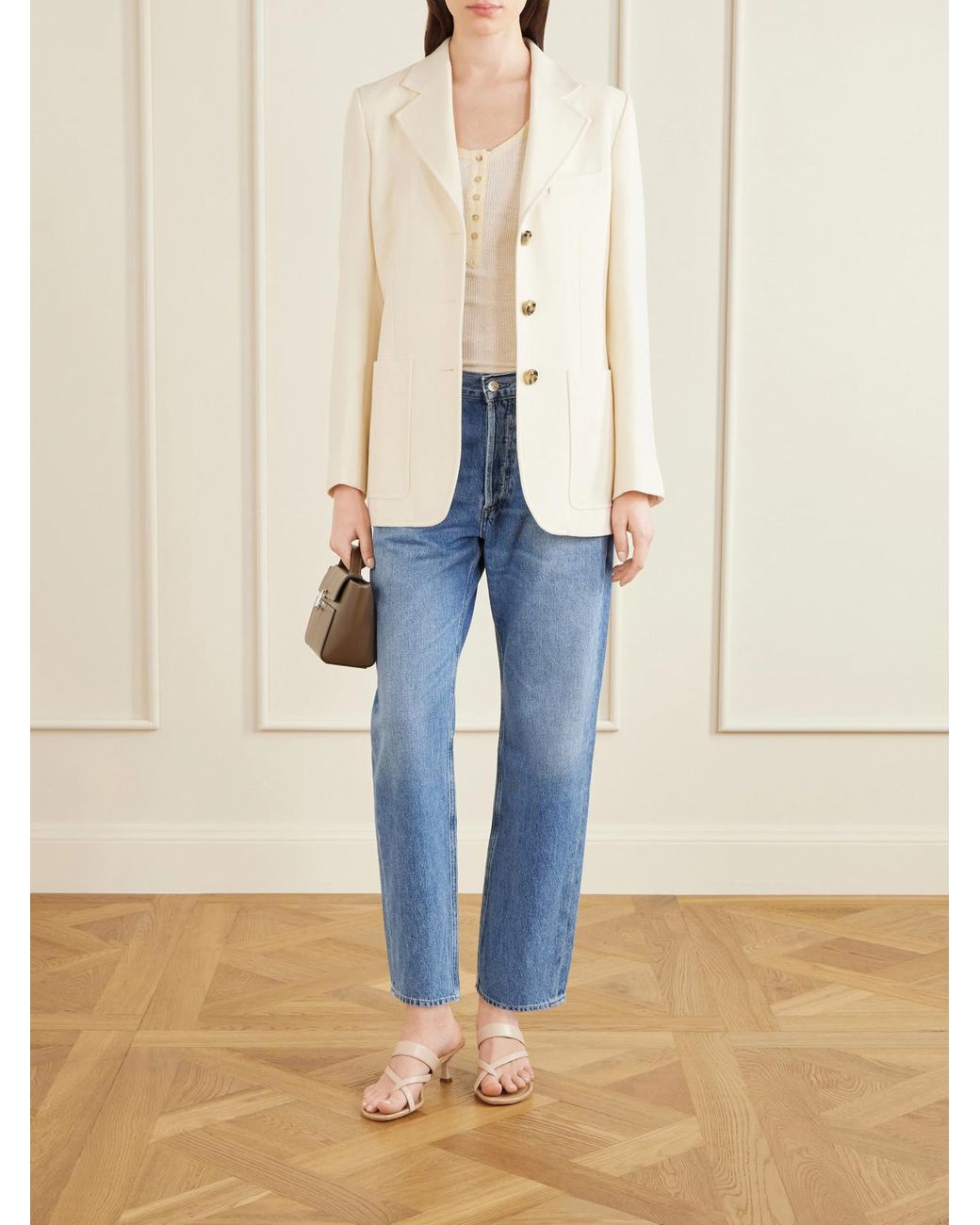 Citizens of Humanity Blue Winslow Mid-Rise Straight-Leg Boyfriend Jeans