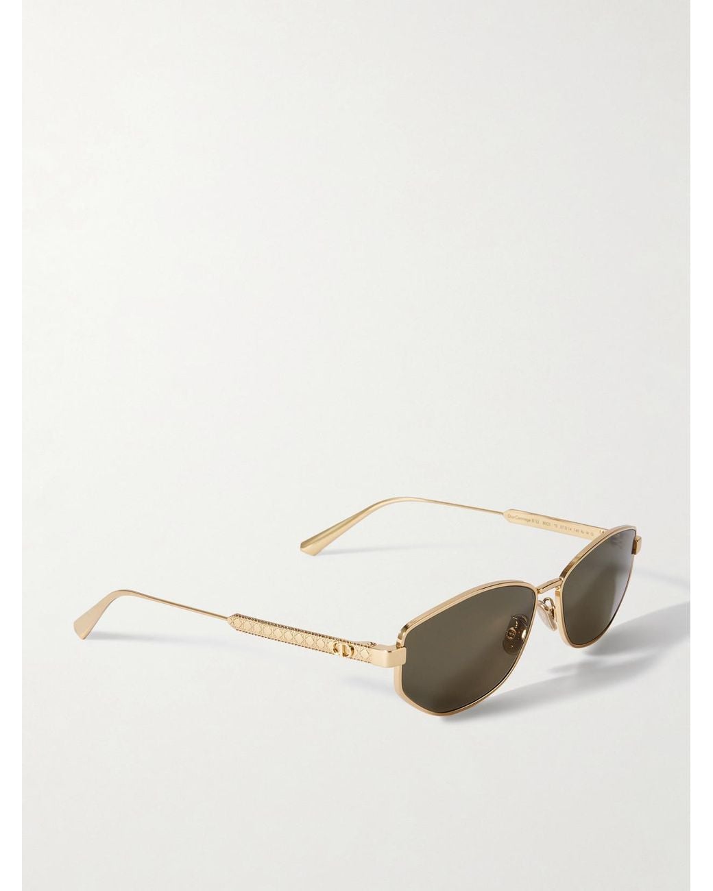 Dior Natural Diorcannage B1U Oval-Frame-Tone Sunglasses