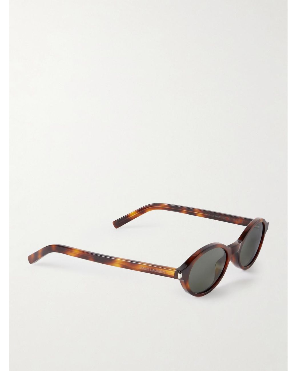 Saint Laurent Multicolor Jeanne Oval-Frame Acetate Sunglasses