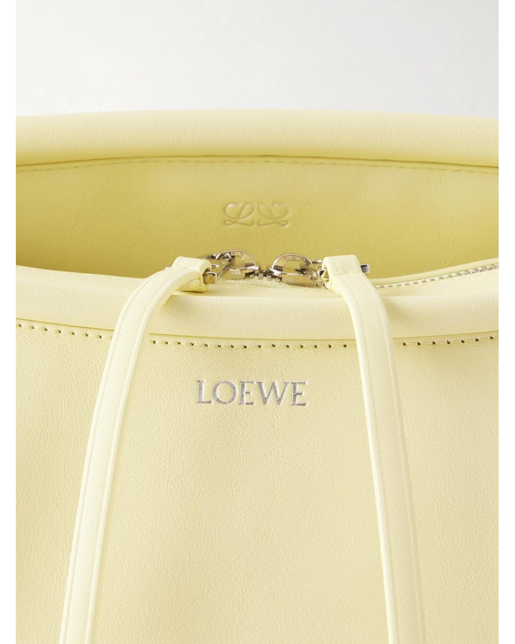 Loewe Yellow Whisker Leather Shoulder Bag