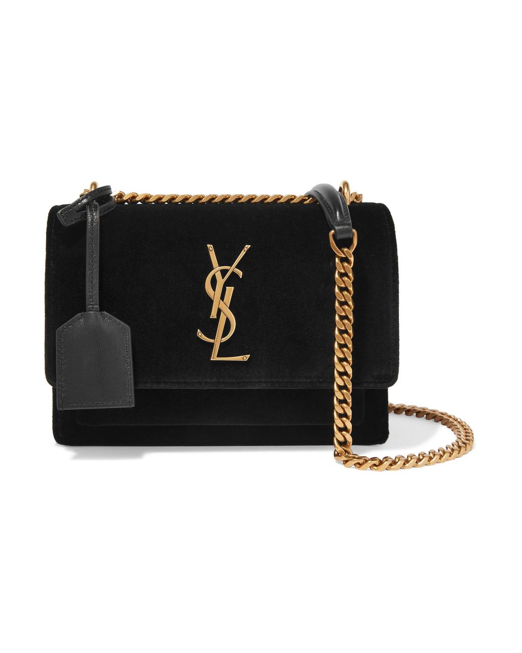 Saint laurent velvet sunset bag hotsell