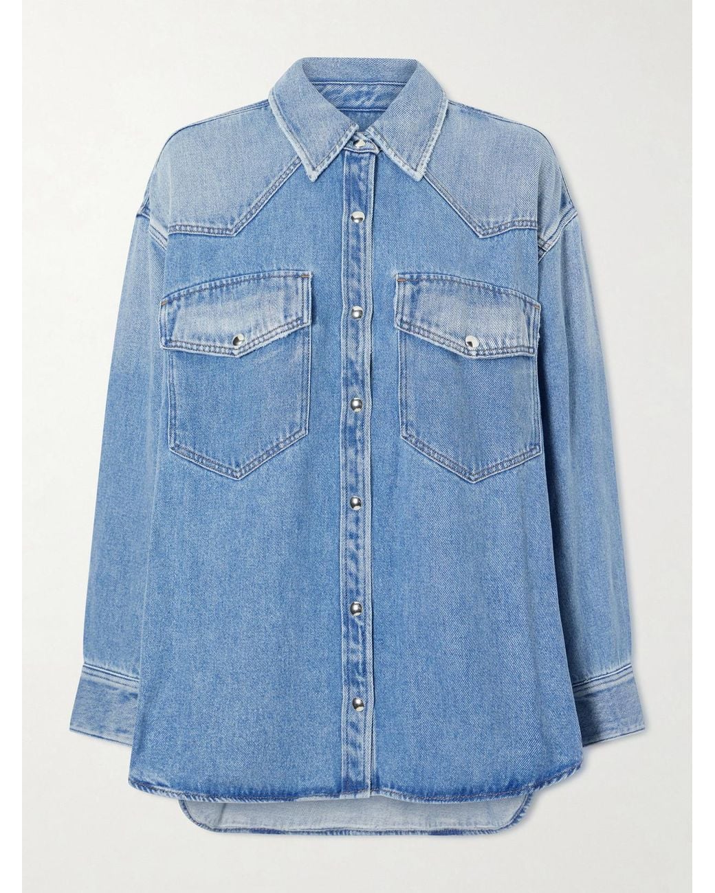 Agolde Blue Lotta Denim Shirt