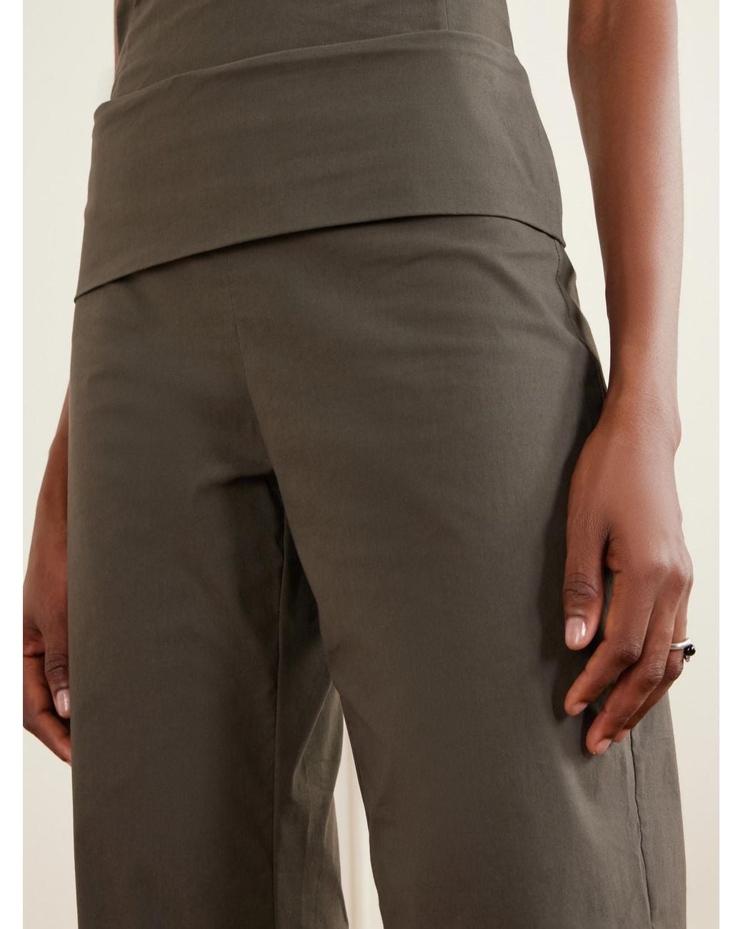 St. Agni Gray Studio Twill Straight-Leg Pants