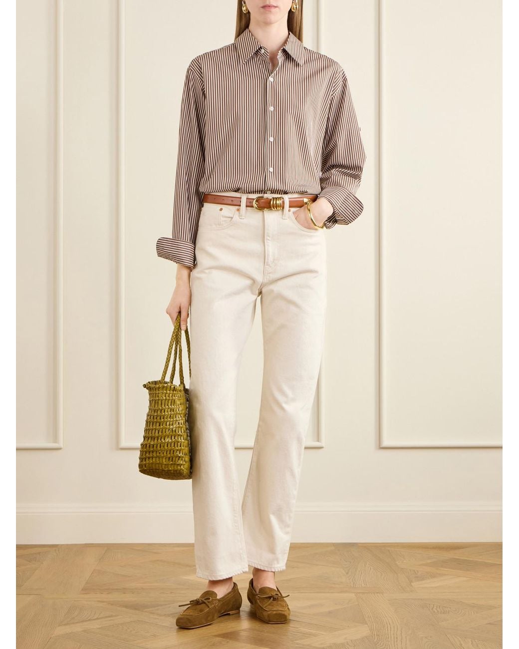 RRL Natural Mid-Rise Straight-Leg Jeans