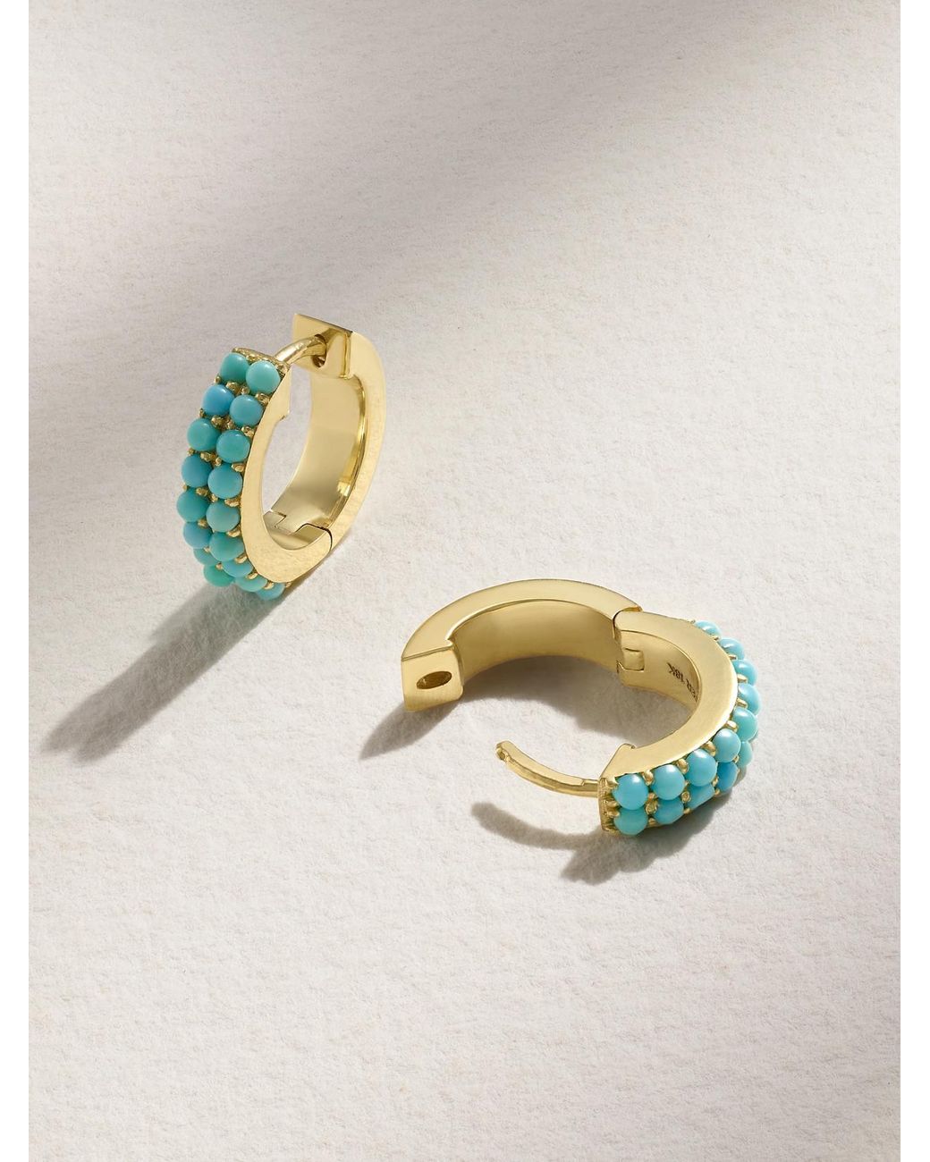 Jennifer Meyer Metallic 18-Karat Hoop Earrings