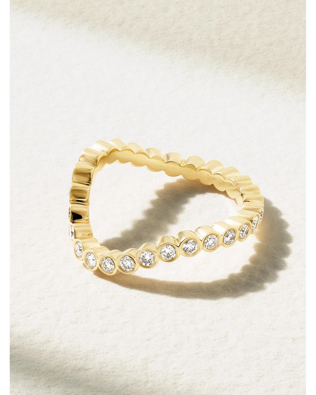 Sophie Bille Brahe Natural Courant Sky 18-Karat Recycled Diamond Ring