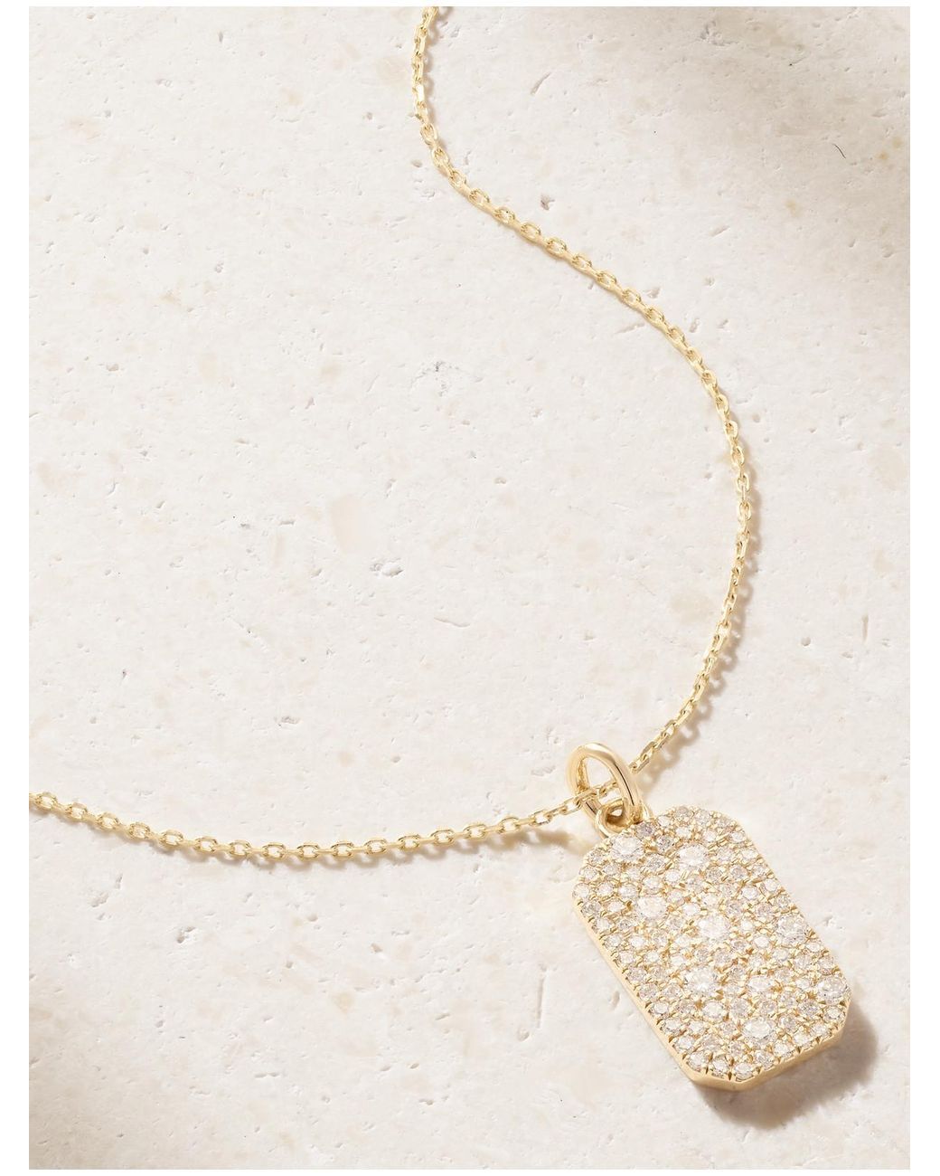STONE AND STRAND Natural Hold Me 14-Karat Diamond Necklace