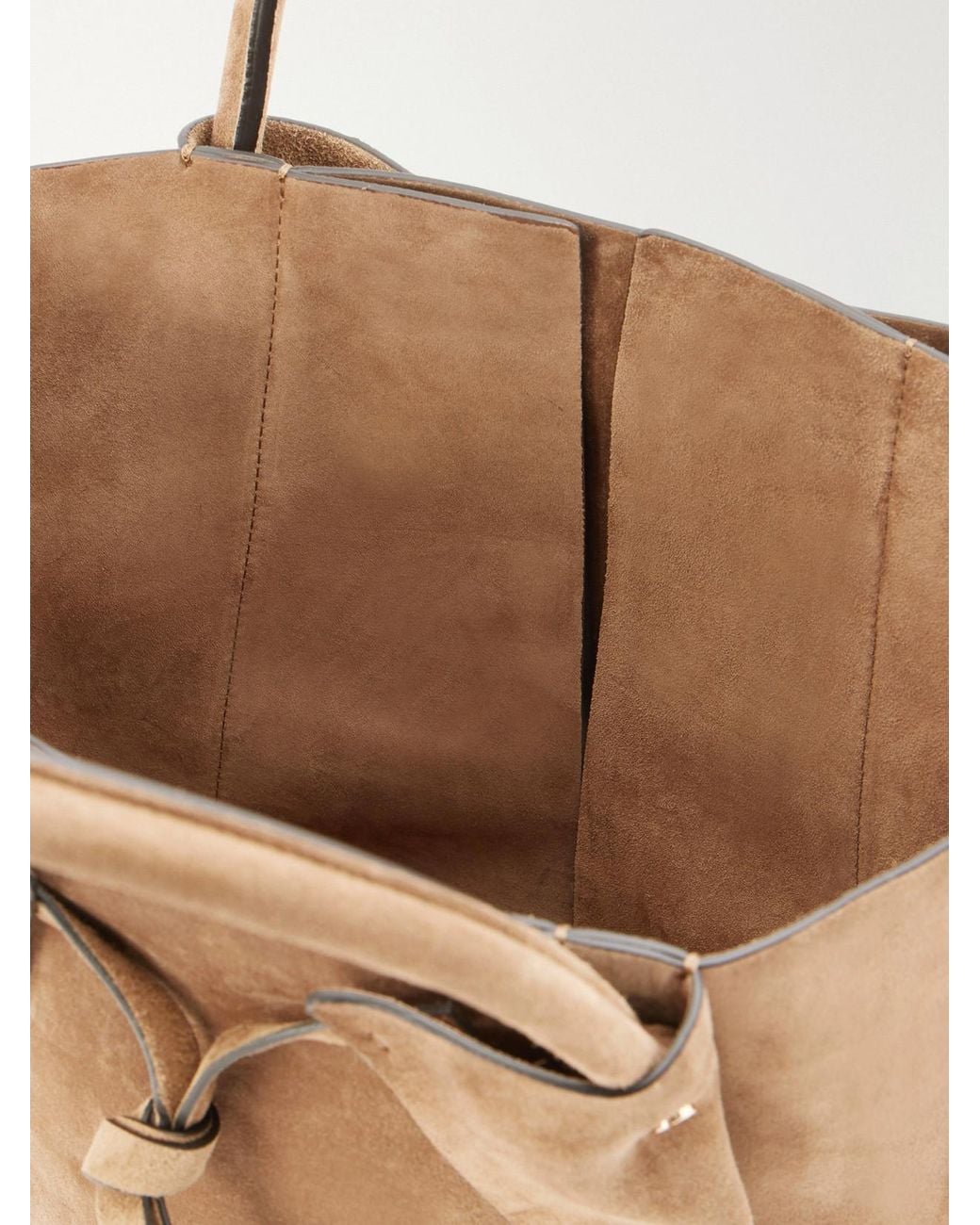 Gabriela Hearst Natural Marija Small Suede Tote