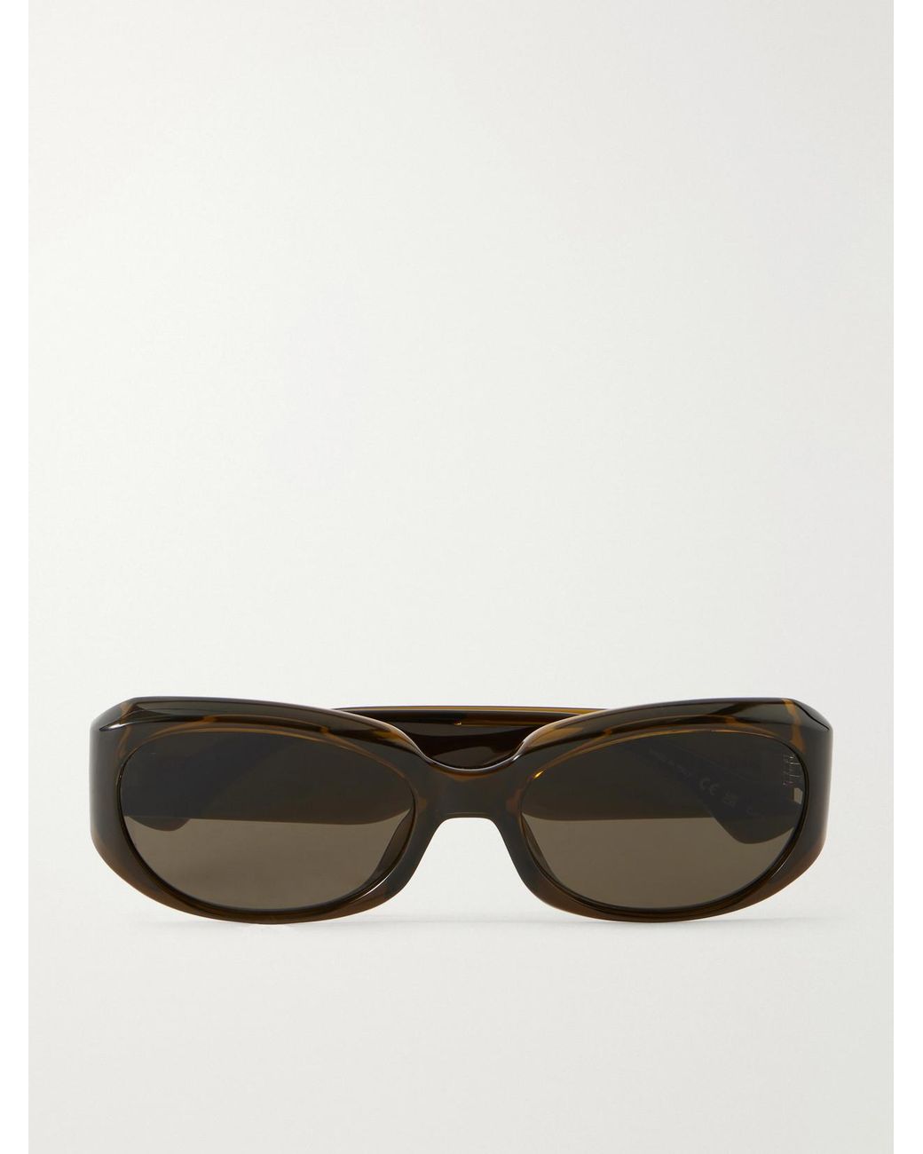 Saint Laurent Green Sl 868 Squared-Frame Acetate Sunglasses