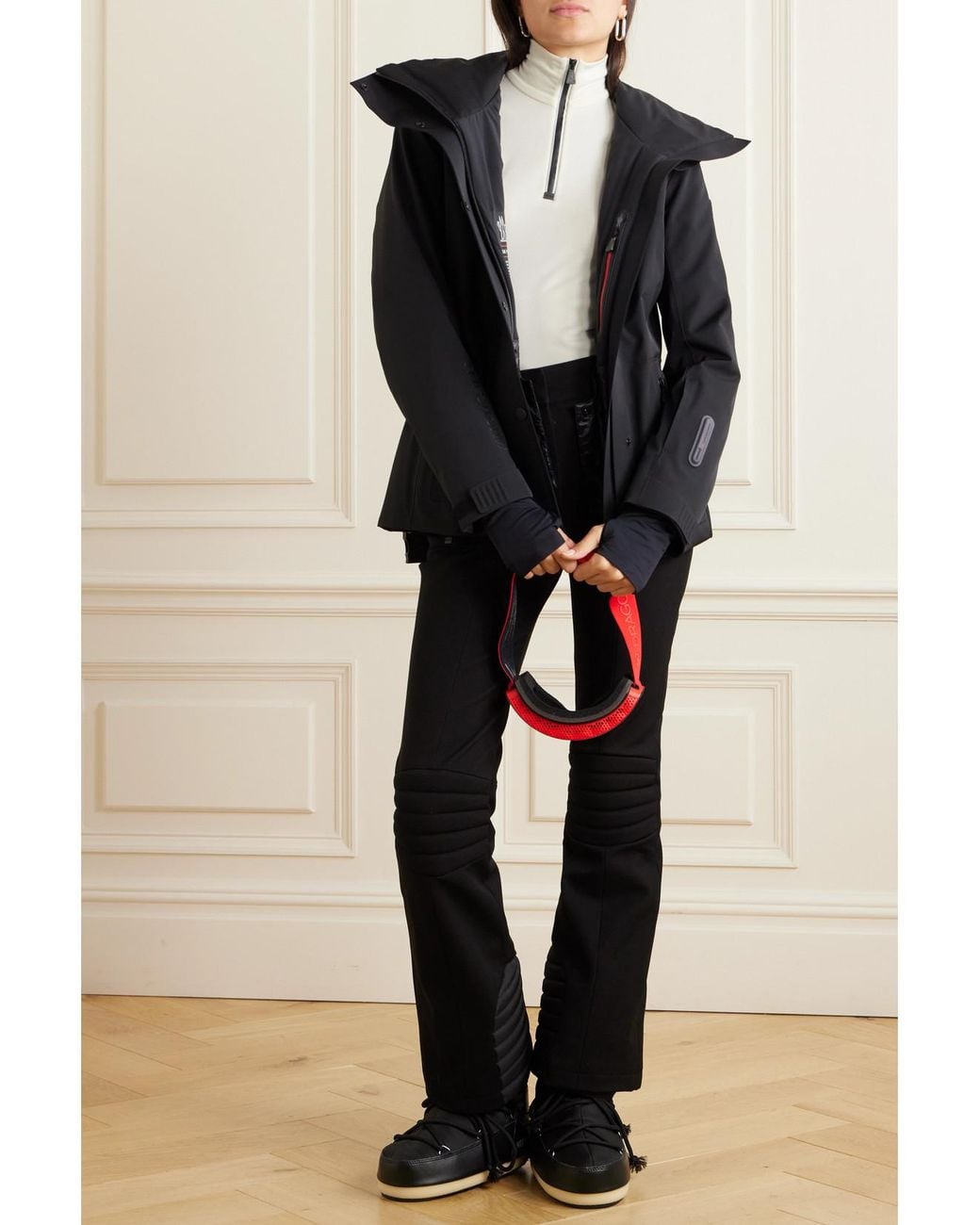 Moncler Natural Color-Block Stretch-Jersey Base Layer
