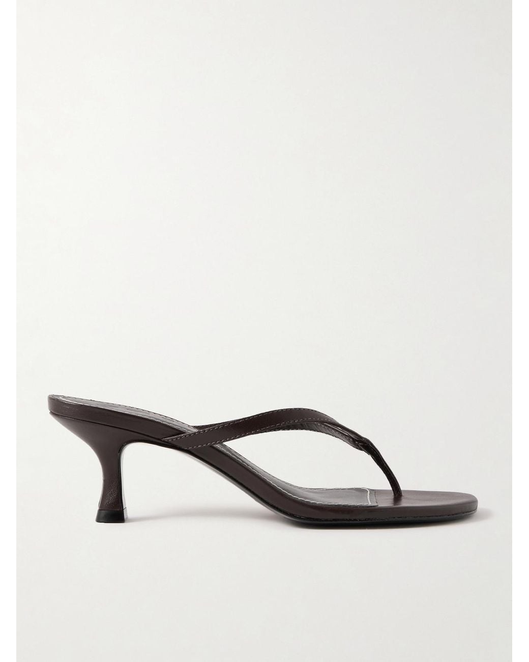 Staud Natural Freja Leather Sandals