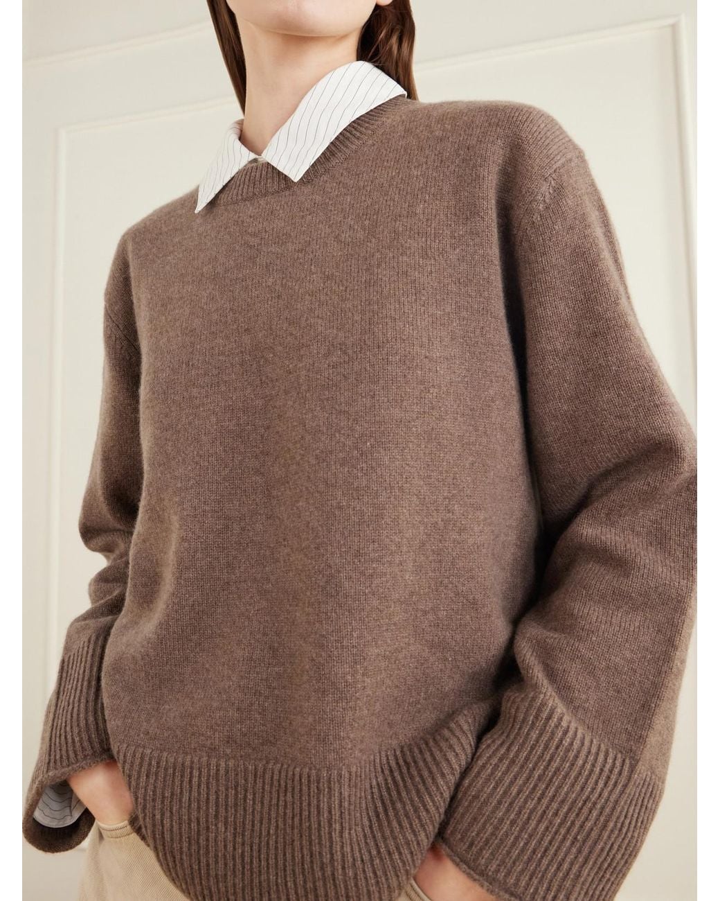James Perse Brown Cashmere Sweater