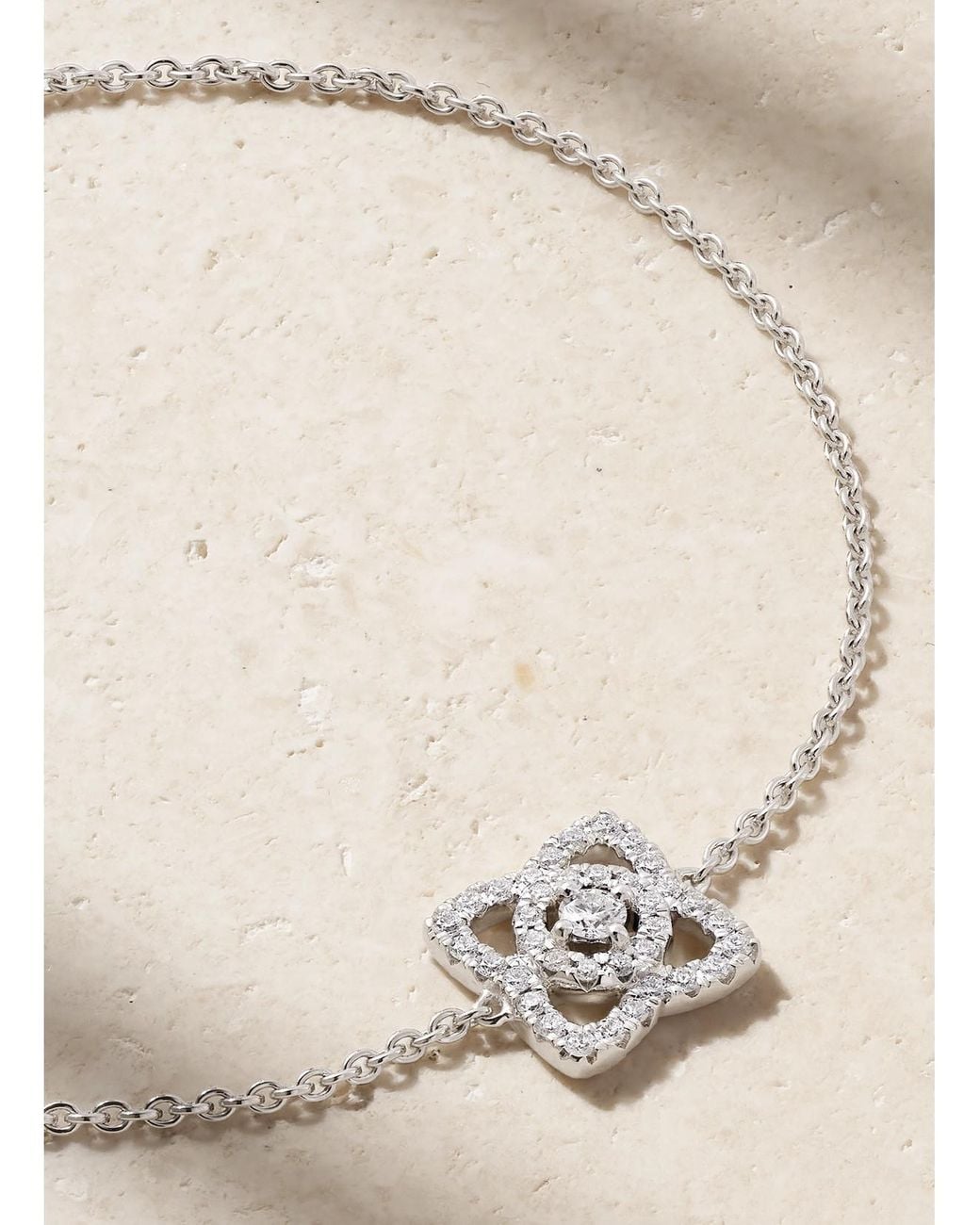 De Beers London Natural Lotus By De Beers 18-Karat Diamond Bracelet