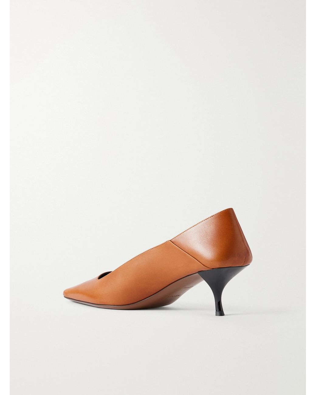Neous Brown Tasha Leather Pumps