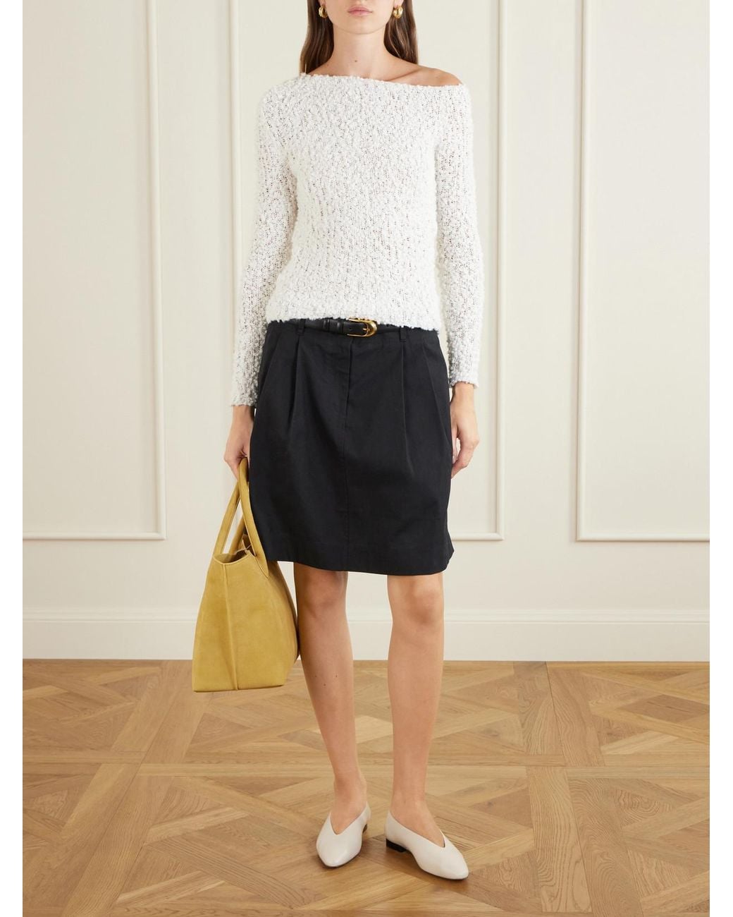 LIE STUDIO Natural The Grace Suede Tote