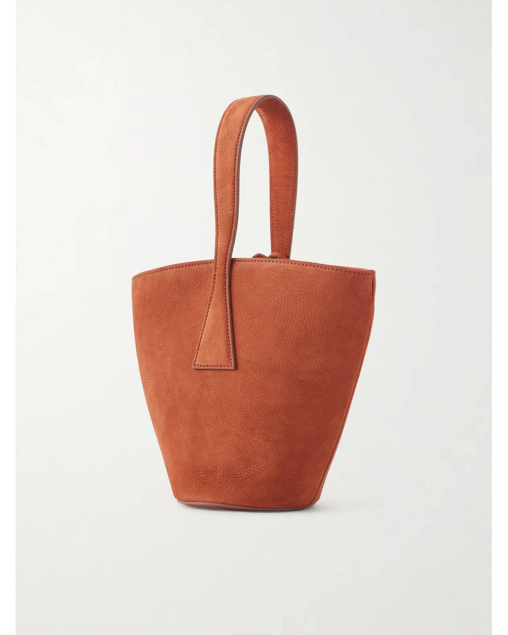 Liffner White Single Handle Leather Tote