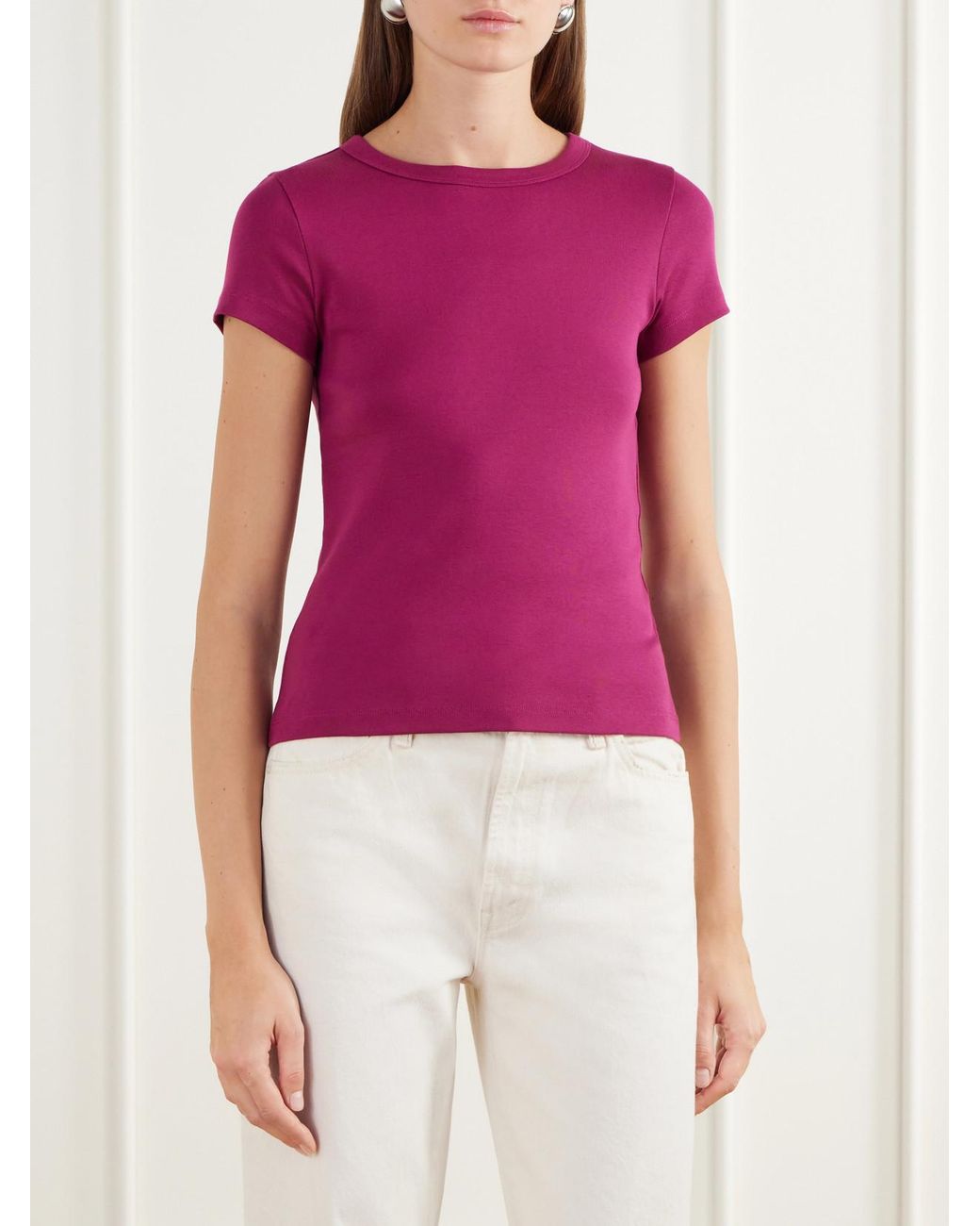 Flore Flore Pink Car Organic Cotton-Jersey T-Shirt