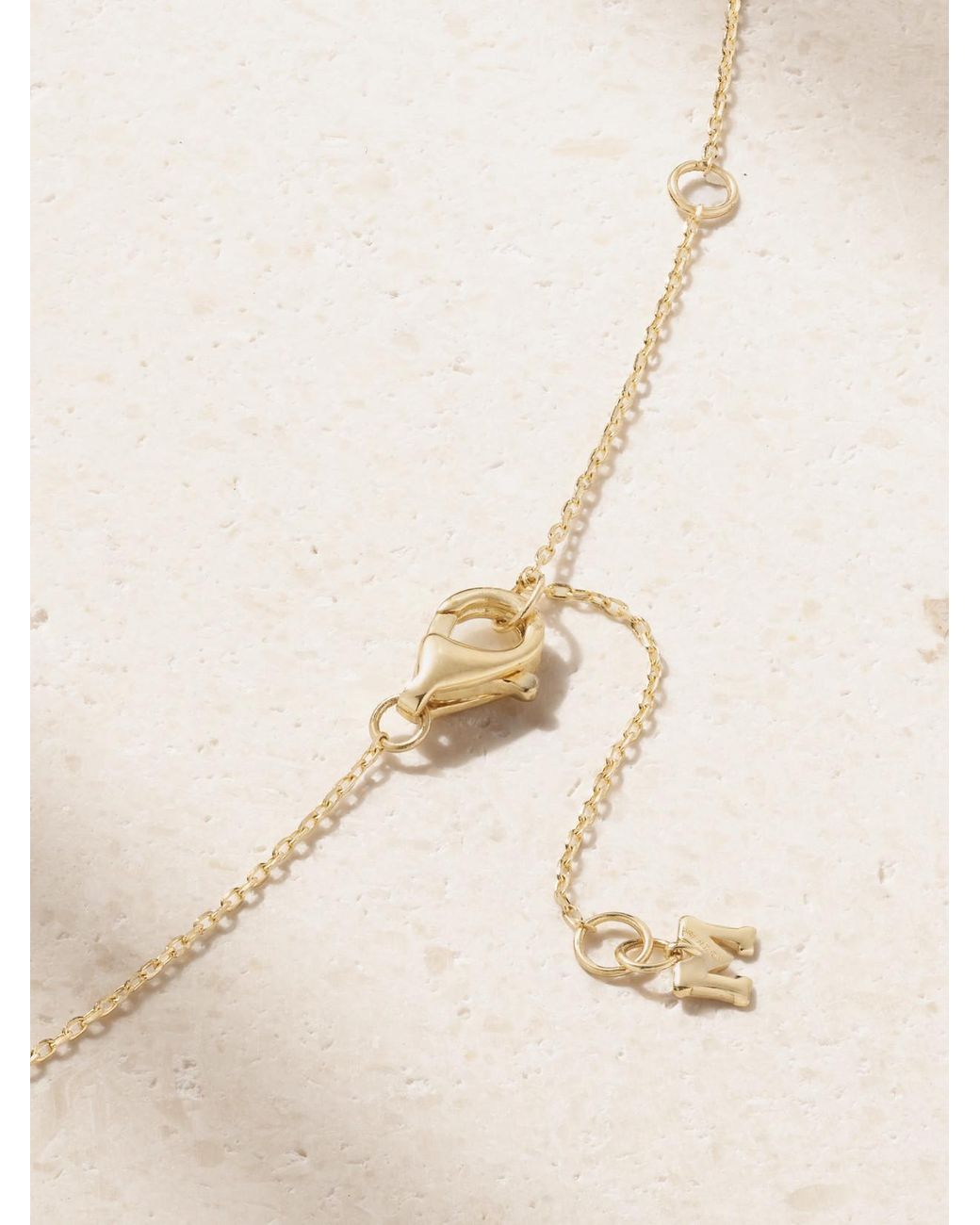 Mateo Natural 14-Karat, Pearl And Diamond Necklace