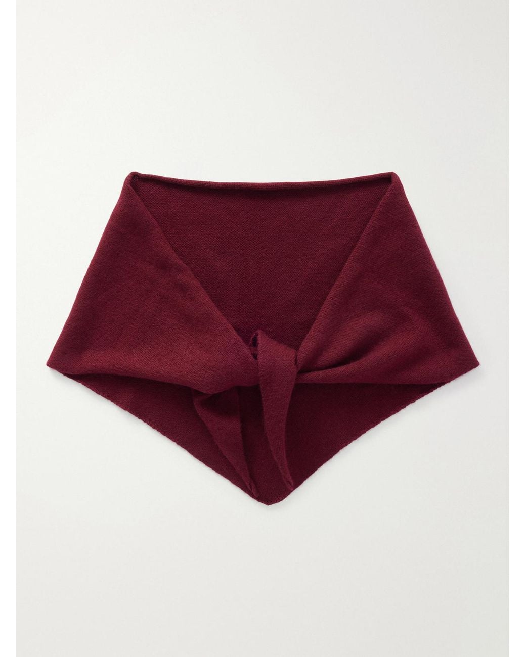 Lisa Yang Red Florianne Cashmere Scarf