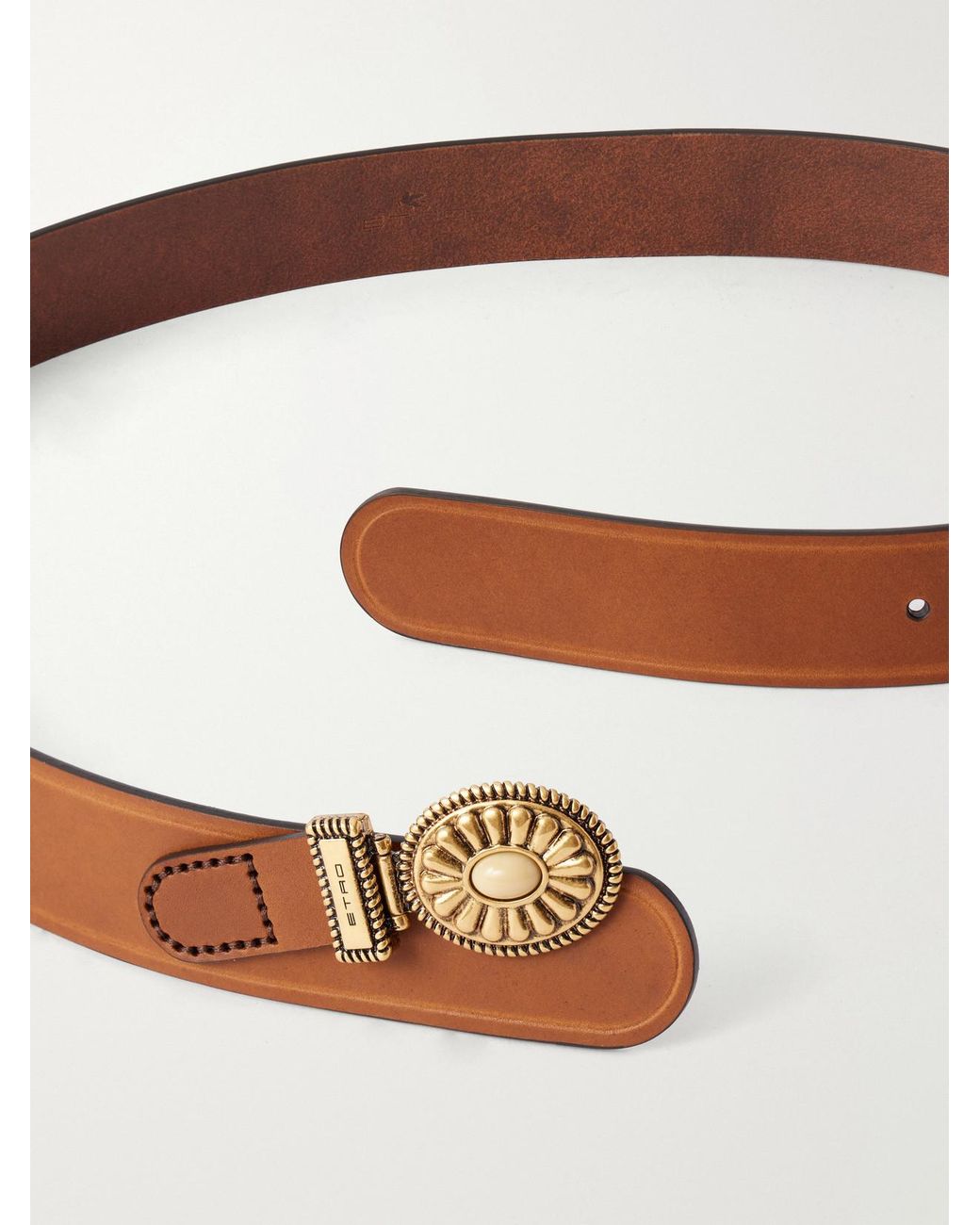 Etro Brown Leather Belt