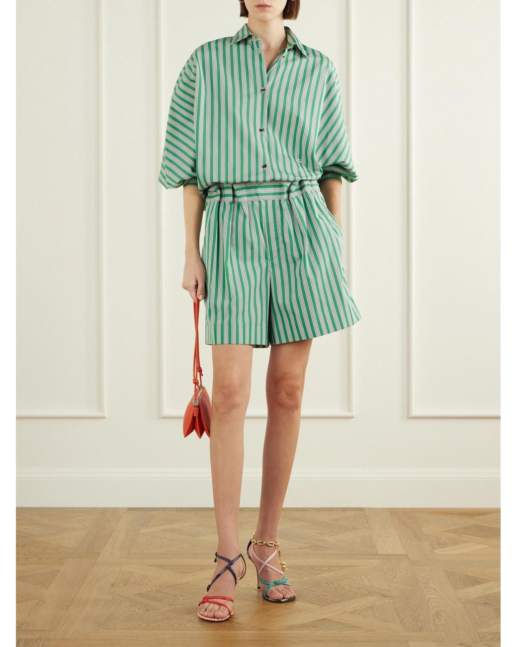 Loewe Pink New Comic 90 Checked Leather Sandals