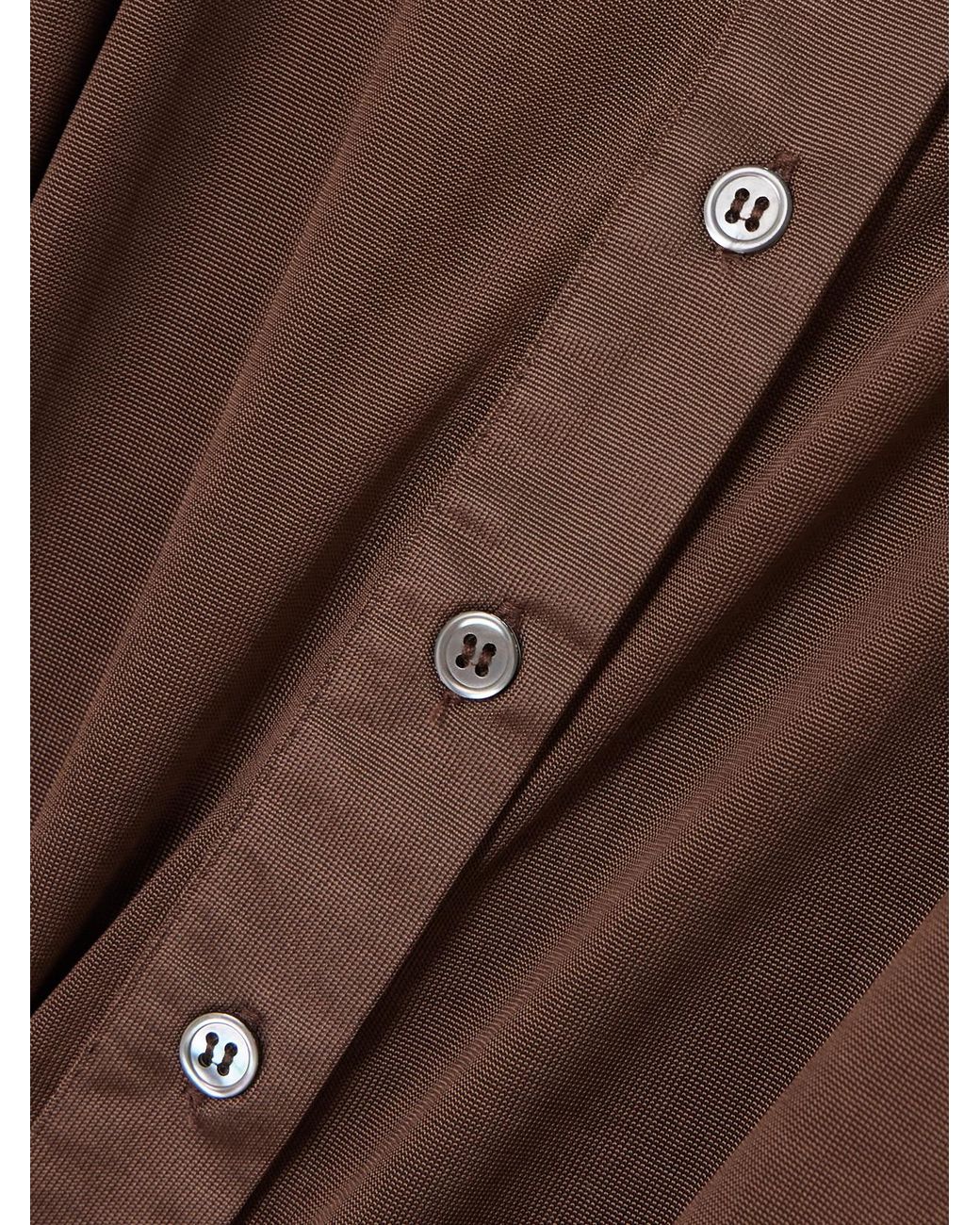 The Park Brown Hazel Semi-Sheer Lyocell Cardigan